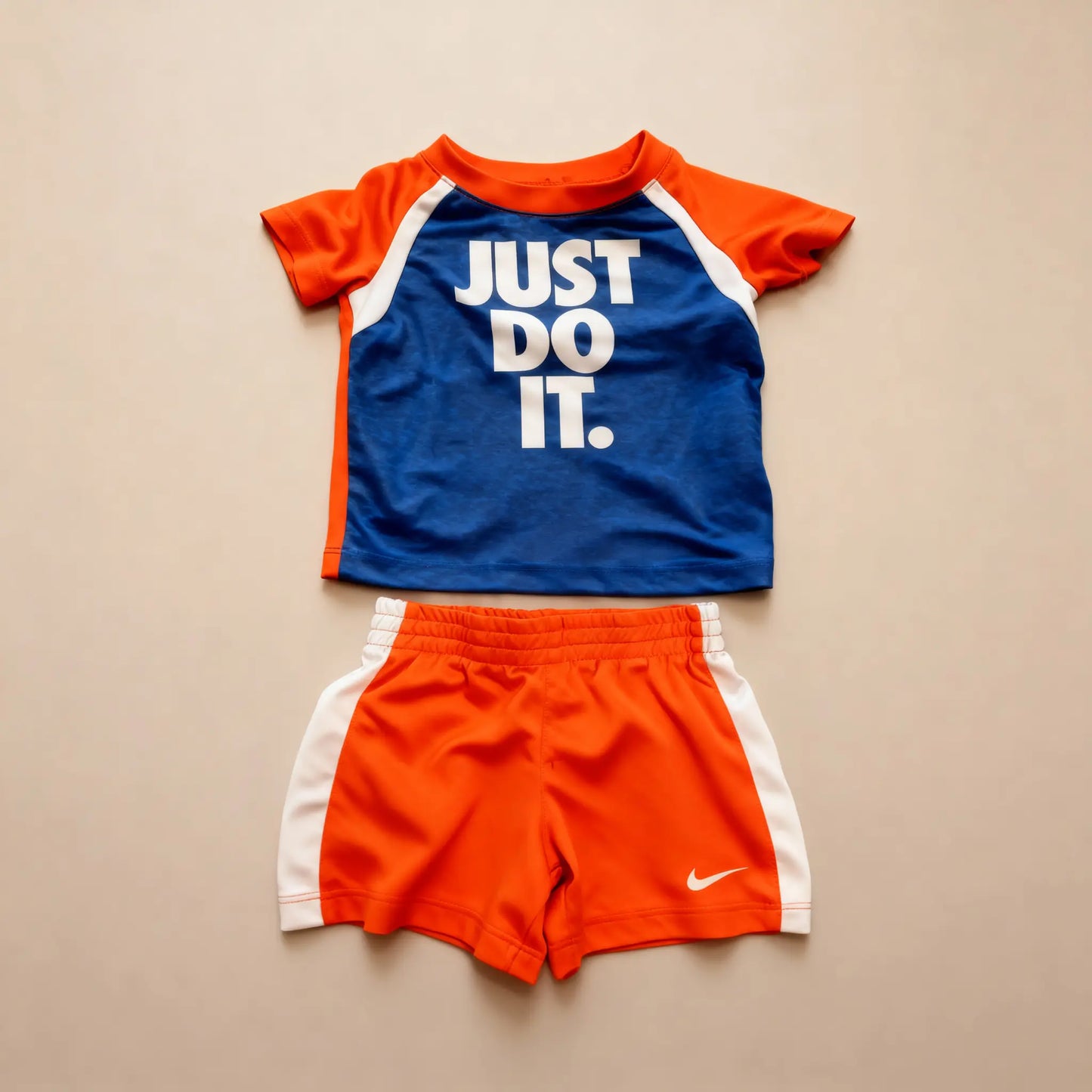 Nike 'Just Do It' Matching Set - Blue & Orange (18M)