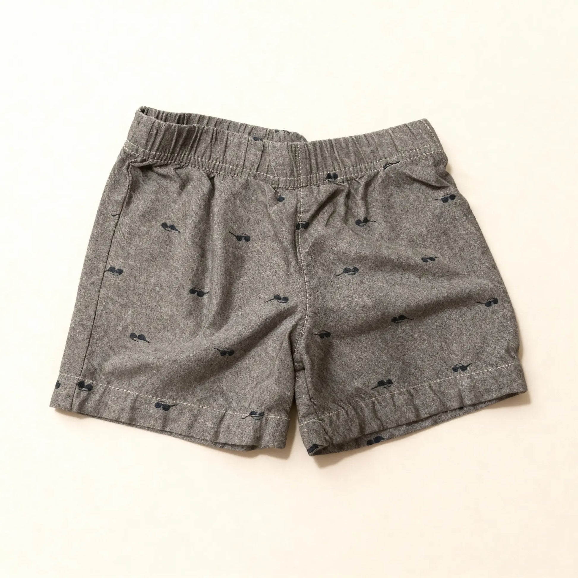 Gray Shorts with Sunglasses Print (18M)
