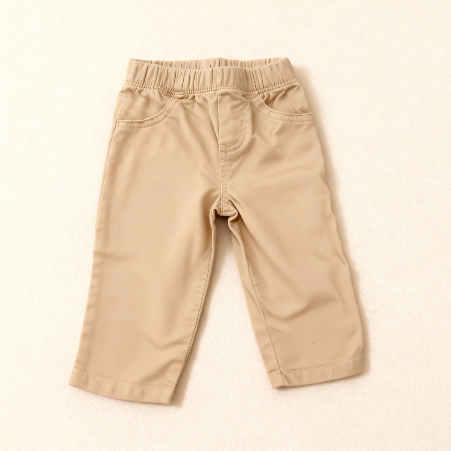 Cozy Beige Toddler Pants with Pocket