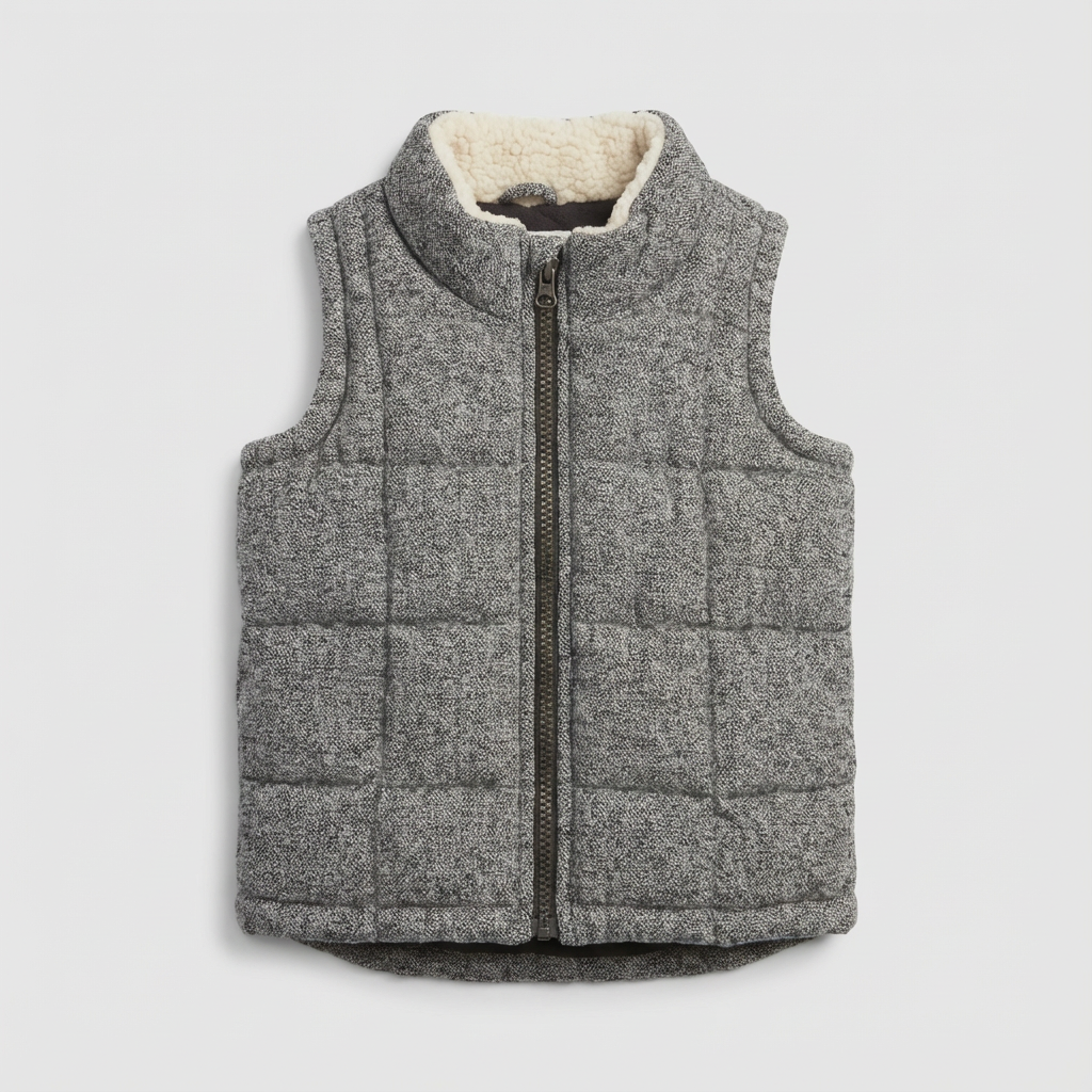Cozy Quilted Sherpa-Lined Vest (2T)
