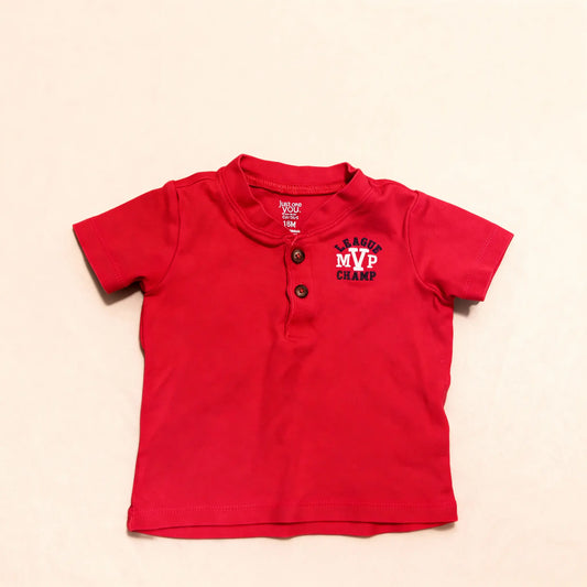 'League MVP Champ' Red Polo Shirt (18M)